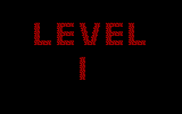 Oil's Well IBM PC/Compatibles Screenshot: Ready to begin level 1?