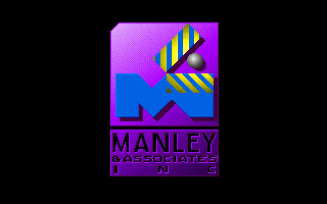 Jeopardy! IBM PC/Compatibles Screenshot: Manley & Associates logo.