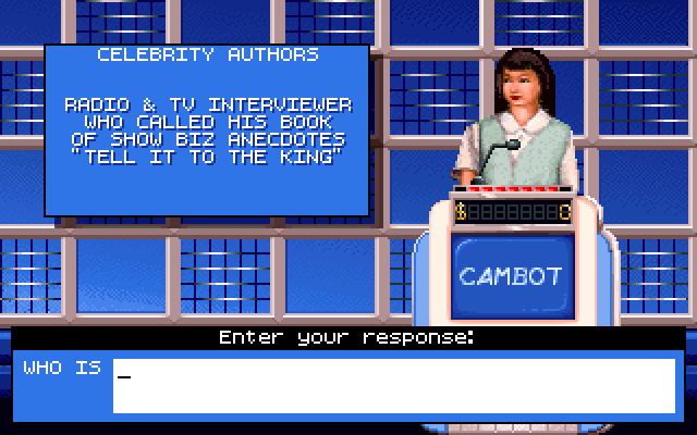 Jeopardy! IBM PC/Compatibles Screenshot: What is the correct response?