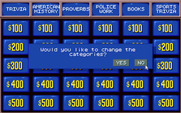 Jeopardy! for IBM PC/Compatibles - The game gives an option to change the categories...
