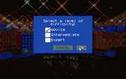 Jeopardy! for IBM PC/Compatibles - Select level of difficulty.
