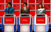 Jeopardy! for IBM PC/Compatibles - The color changes to red in the double jeopardy round.