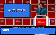 Jeopardy! for IBM PC/Compatibles - Placing a bet for the final jeopardy round.