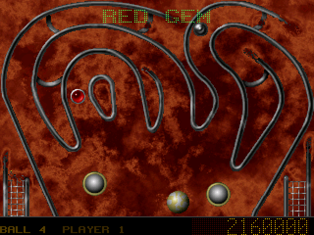 Enigma IBM PC/Compatibles Screenshot: Red Gem bonus points!