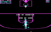 One-on-One for IBM PC/Compatibles - Game over.