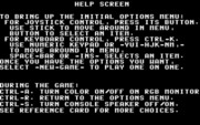 One-on-One for IBM PC/Compatibles - Help screen.