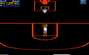 One-on-One for IBM PC/Compatibles - Shooting a penalty shot.