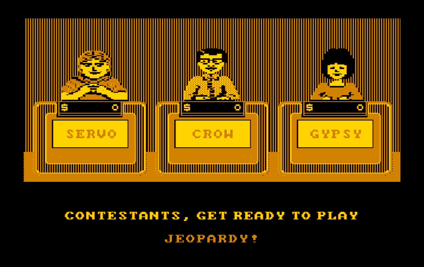 Jeopardy! New Second Edition IBM PC/Compatibles Screenshot: Ready for Jeopardy!?