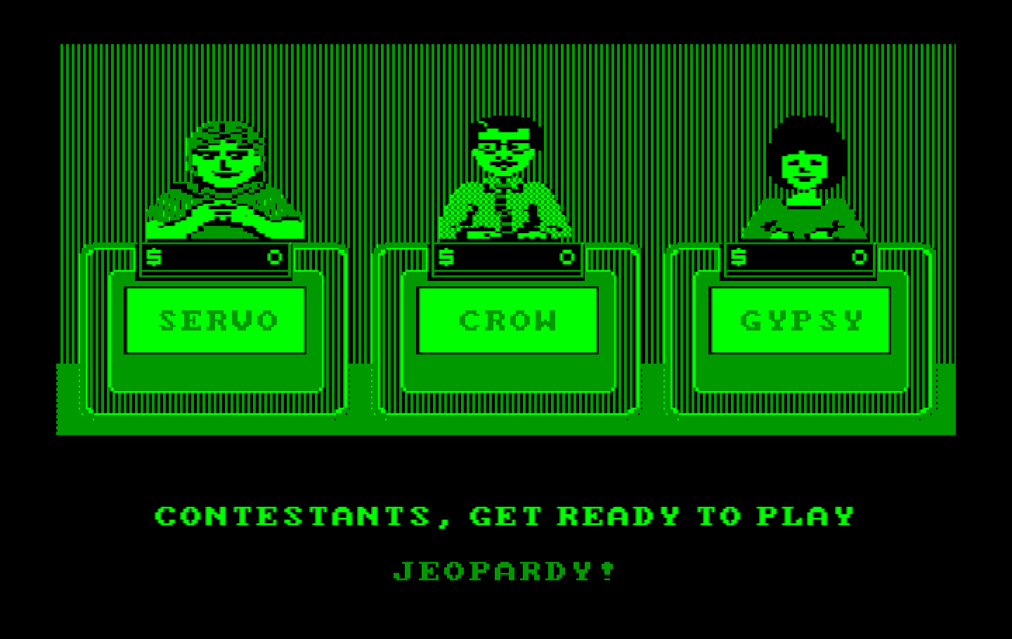 Jeopardy! New Second Edition IBM PC/Compatibles Screenshot: Ready for Jeopardy!?