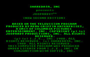 Jeopardy! New Second Edition for IBM PC/Compatibles - Title screen 1.