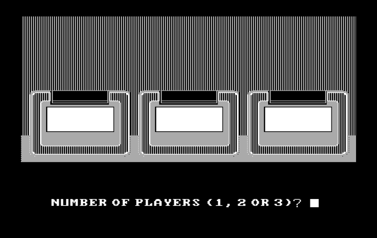 Jeopardy! New Second Edition IBM PC/Compatibles Screenshot: How many players?