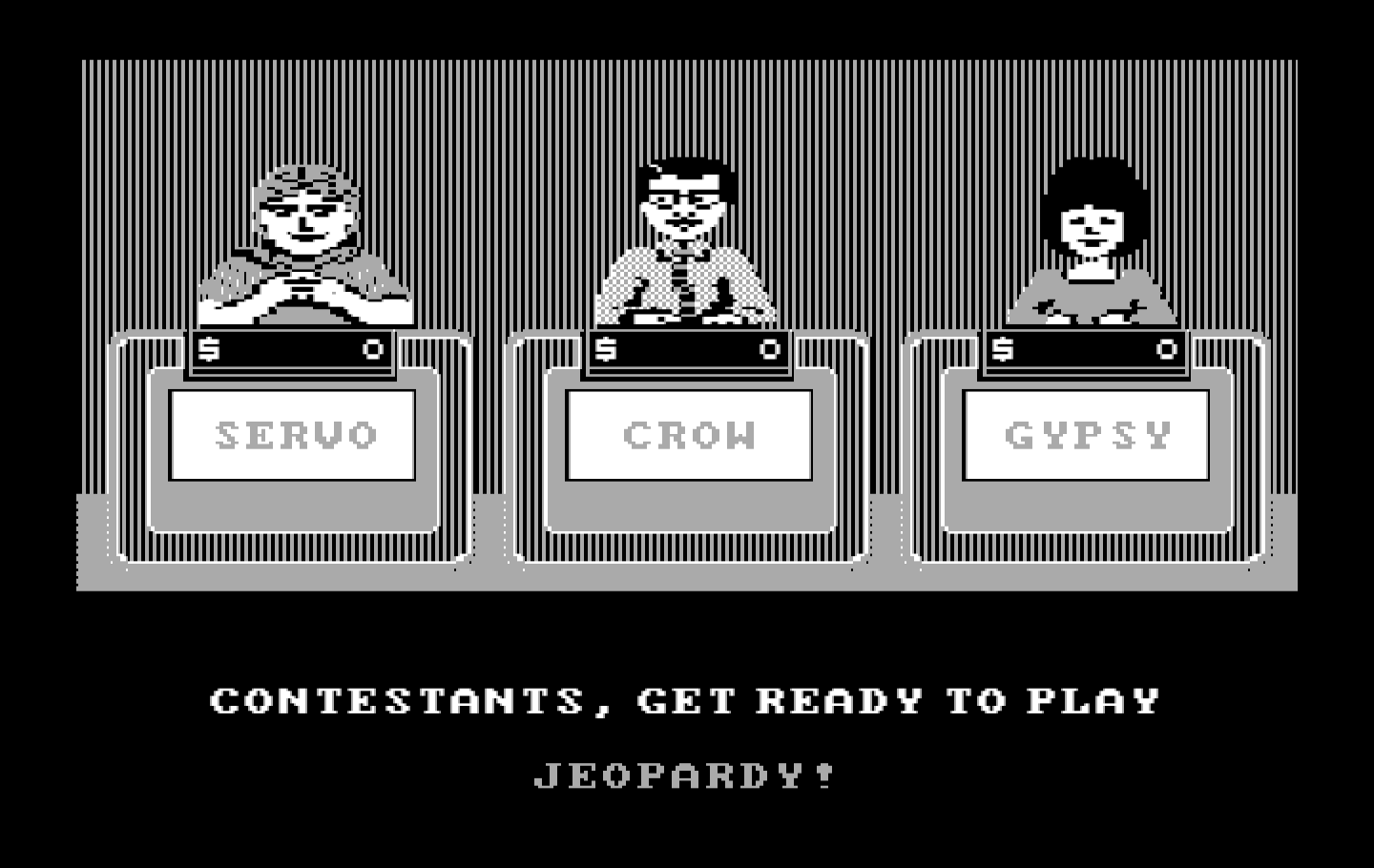 Jeopardy! New Second Edition IBM PC/Compatibles Screenshot: Ready for Jeopardy!?