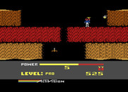 H.E.R.O. for Atari 8-bit - The lava walls often get in the way.