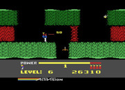 H.E.R.O. for Atari 8-bit - Bonus points for destroying an enemy...