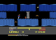 H.E.R.O. for Atari 8-bit - Which way to go? I'll try to the right.