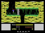 H.E.R.O. for ColecoVision - Title screen and game demo.