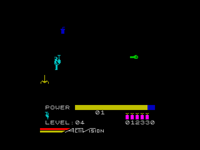 H.E.R.O. ZX Spectrum Screenshot: The lights went out!