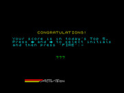 H.E.R.O. for ZX Spectrum - Game over; I have a new high score!