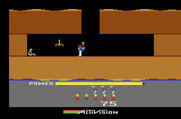 H.E.R.O. for Atari 2600 - The first level is short, here's the end already...