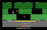 H.E.R.O. for Atari 2600 - Use the laser to blast creatures.