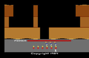 H.E.R.O. for Atari 2600 - Starting screen.