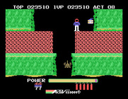 H.E.R.O. for Sega SG-1000 - Landed on a lava wall...