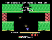 H.E.R.O. for Sega SG-1000 - Game over.