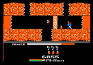 H.E.R.O. for Apple II - Use dynamite to detroy walls.