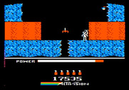 H.E.R.O. for Apple II - Killed by magma!