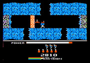 H.E.R.O. for Apple II - Watch out for spiders and brick walls!