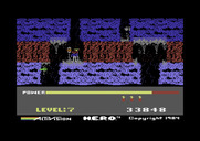 H.E.R.O. for Commodore 64 - Killed by a flying creature.