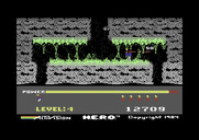 H.E.R.O. for Commodore 64 - Destroyed a creature for 50 points.
