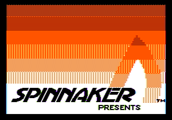 Sum Ducks Apple II Screenshot: Spinnaker logo.