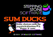 Sum Ducks for Apple II - Ready to start?