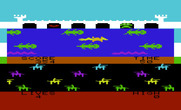 Princess and Frog for Commodore VIC-20 - Almost reached the other side of the river!