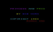 Princess and Frog for Commodore VIC-20 - Title screen 1.