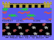 Princess and Frog for TI-99/4A - Title screen and game demo mode.
