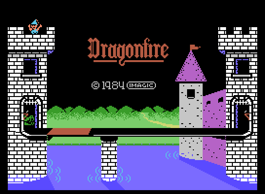 Dragonfire ColecoVision Screenshot: Title screen 2.