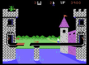 Dragonfire for ColecoVision - On more difficult levels the drawbridge opens and closes.