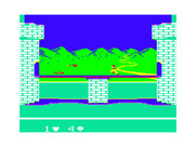 Dragonfire for TRS-80 Color Computer - Game start.
