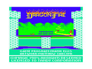 Dragonfire for TRS-80 Color Computer - Title screen.