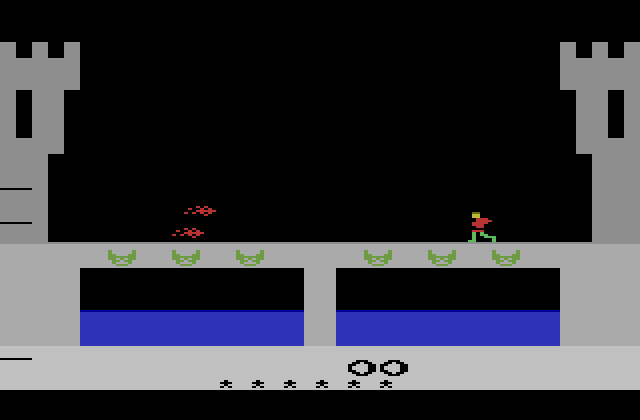 Dragonfire Atari 2600 Screenshot: Game start.