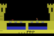 Dragonfire for Atari 2600 - Jump over the low fireballs...