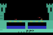 Dragonfire for Atari 2600 - Ducking underneath a fireball...