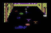 Dragonfire for Commodore 64 - Running to collect treasures...