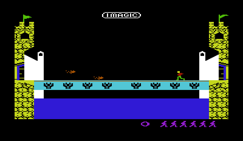 Dragonfire Commodore VIC-20 Screenshot: Game start.