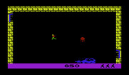 Dragonfire for Commodore VIC-20 - Once all of the treasures are collected you can exit via the door in the upper left.