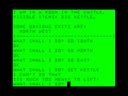 Voodoo Castle for TRS-80 Color Computer - The kettle is too heavy to carry!
