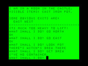 Voodoo Castle for TRS-80 Color Computer - Hmm...a witches brew!