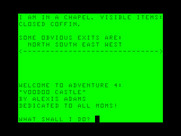 Voodoo Castle for TRS-80 Color Computer - Starting location.